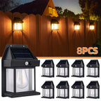 Solar Wall Lights Outdoor Tungsten Waterproof Wireless Motion Sensor Security Lamps Dusk to Dawn Lighting for Garden 1~8PCS 2026