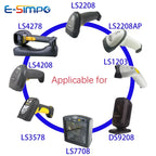 2/3/5M USB Straight/Coiled Cable For BarCode Scanner LS1203 LS2208AP LS4208 LS4278 DS6707 DS6708 USB to RJ48 RJ50 CBA-U01-S07ZAR