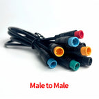4/10Pcs M8 2 3 4 5 6 Pin Electric Bicycle Butt Joint Plug Waterproof for Ebike Display Cable 25cm Female Male Optional Connector
