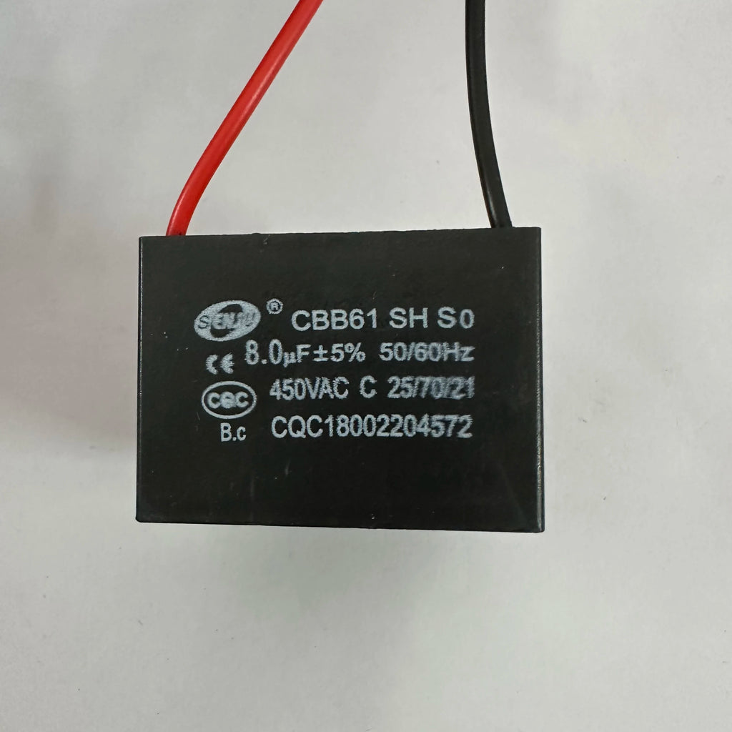 CBB61 Motor Start Capacitor 450V AC Fan Condenser1/1.2/1.5/1.8/2/2.5/3/4/5/6/8/10UF