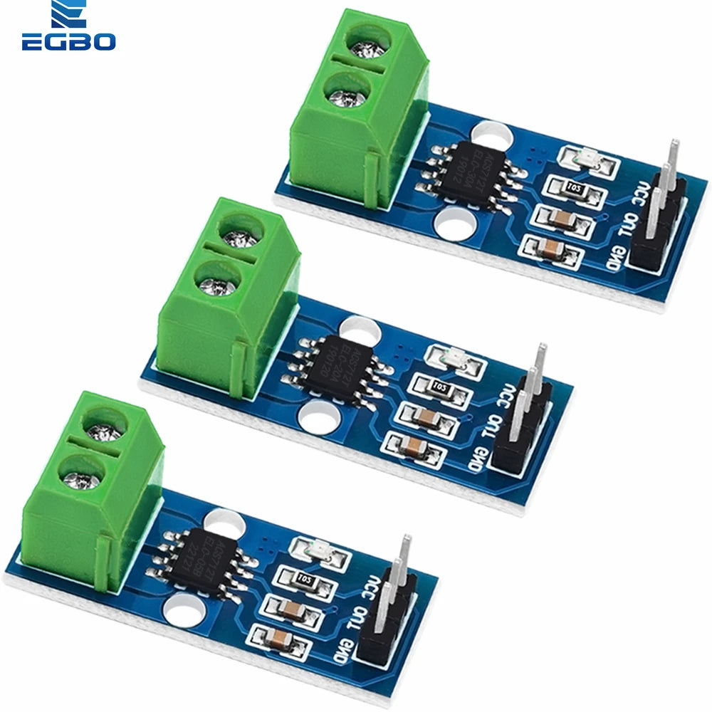 1~10PCS ACS712 5A 20A 30A  Range Hall Current Sensor Module ACS712 Module For Arduino 5A 20A 30A