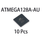 1/5/10/30/50/100Pcs Surface Mount ATMEGA128A-AU TQFP-64 Package 8 Bit AVR Microcontroller Integrated Circuit Chip