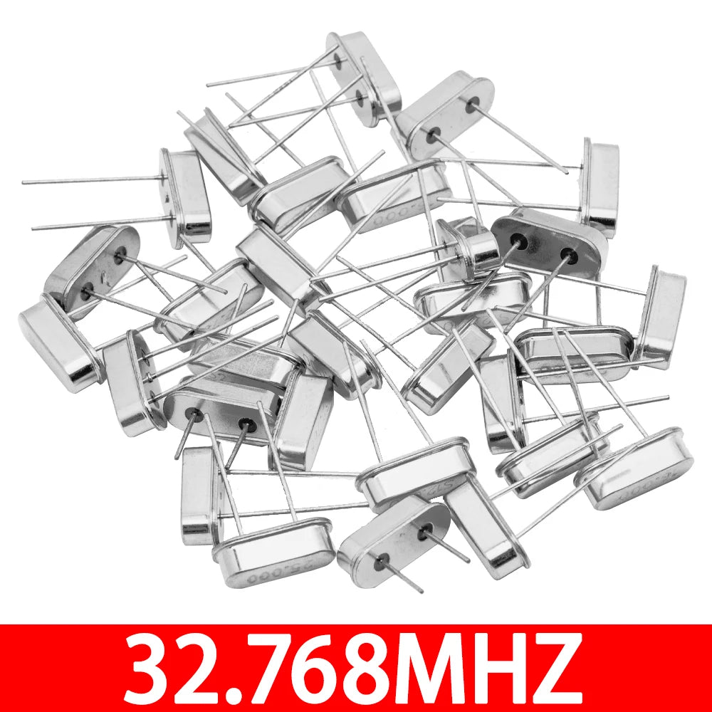 10PCS Hc-49s Crystal Oscillator Electronic Kit Resonator Ceramic Quartz Resonator Hc-49 Dip 32.768k 4 8 12 16 20 25 Mhz