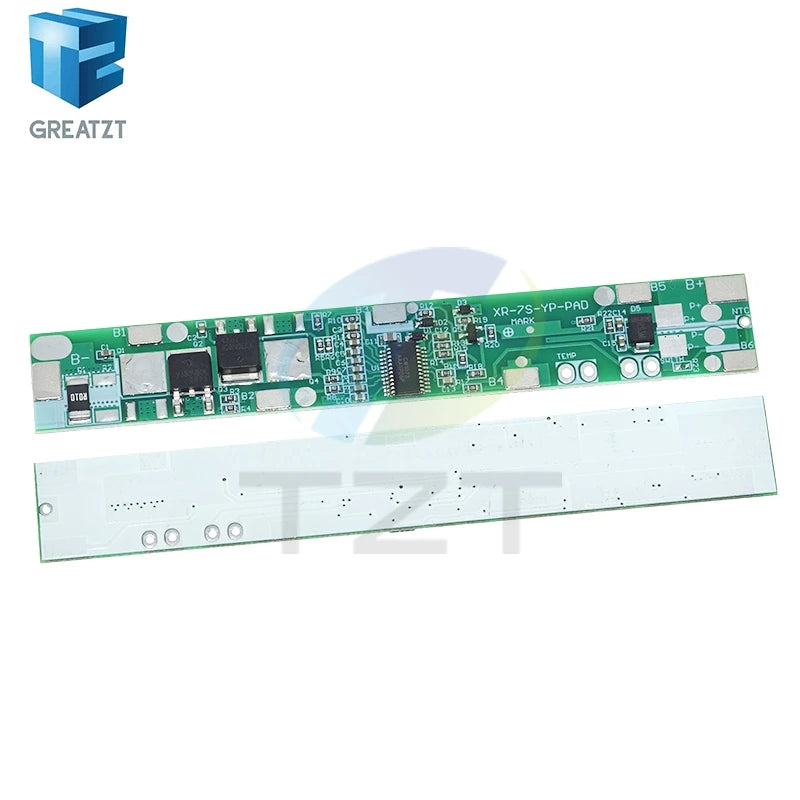 7S 24V 5A 10A BMS Protection Circuit Board Charge Protec Plates Charging Module for Lithium Battery Pack Power Bank E-bike