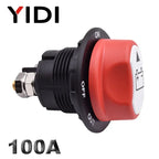50A 100A 200A 300A Car Battery Disconnect Cut Off Kill Switch Rotary 12V 24V DC Power Isolator Auto Motorcycle Boat Accessories