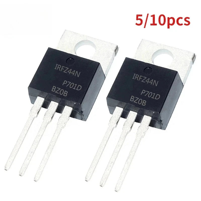 5PCS Transistors IRFZ44N IRFZ44 MOSFET Transistor TO-220 Field Effect Transistor