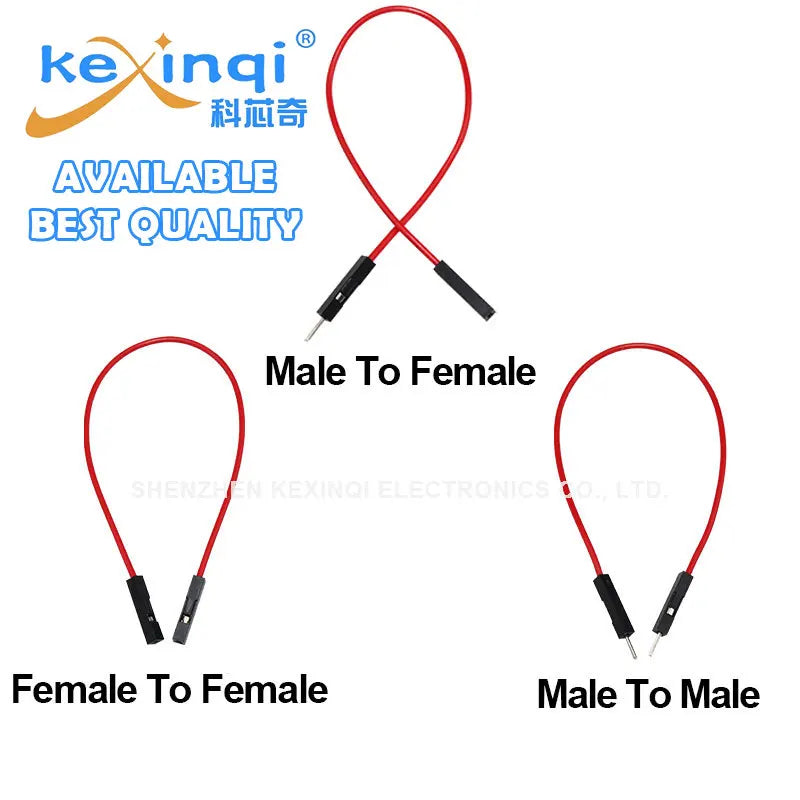 10pcs 1Pin Dupont Jumper Wire Line 20cm 2.54mm Male Female Electronic Cable For Arduino DIY Red Yellow Green Yellow Blue Black