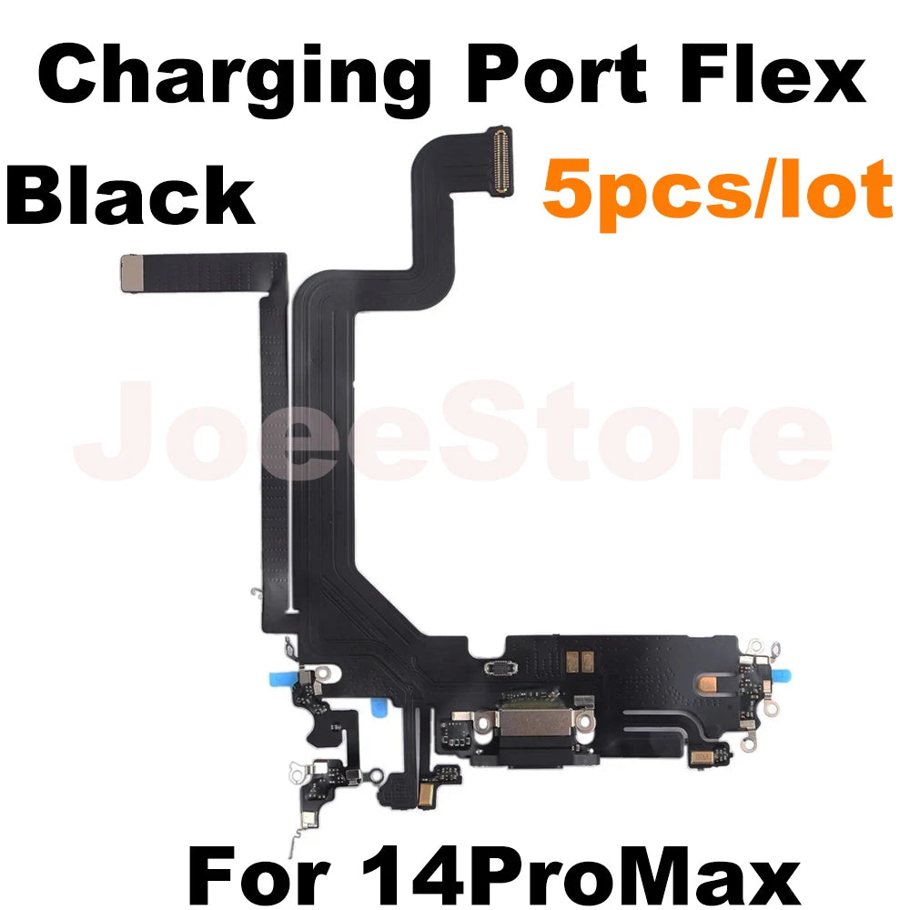 Wholesale Charging Port Flex Cable for iPhone 16 15 14 13 Pro Max USB Dock Charger Connector With Microphone Flex Cable Ribbon