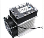 LCTC Three Phase Solid State Relay SSR Zero Cross 3-phase Load Relay 3-32VDC Control With Radiator 380V10A 25A 40A 60A 80A 100A