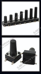 20pcs SMD Tactile Switch 6*6*4.3mm 6x6x5/6/7/8/9/10/11/12/13/14mm 6X6 4-Pin SMT Induction Oven Touch Tactile Button Micro Switch