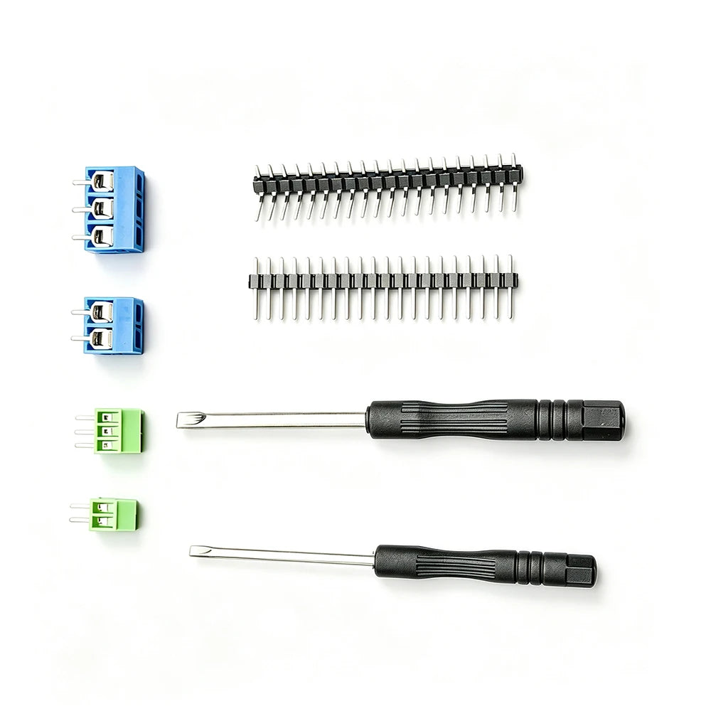 1Box KF128 KF301 PCB Screw Terminal Block Connector Kit 2.54mm 5mm Pitch 2Pin 3Pin 4Pin with Pin Header Screwdriver