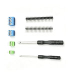 1Box KF128 KF301 PCB Screw Terminal Block Connector Kit 2.54mm 5mm Pitch 2Pin 3Pin 4Pin with Pin Header Screwdriver
