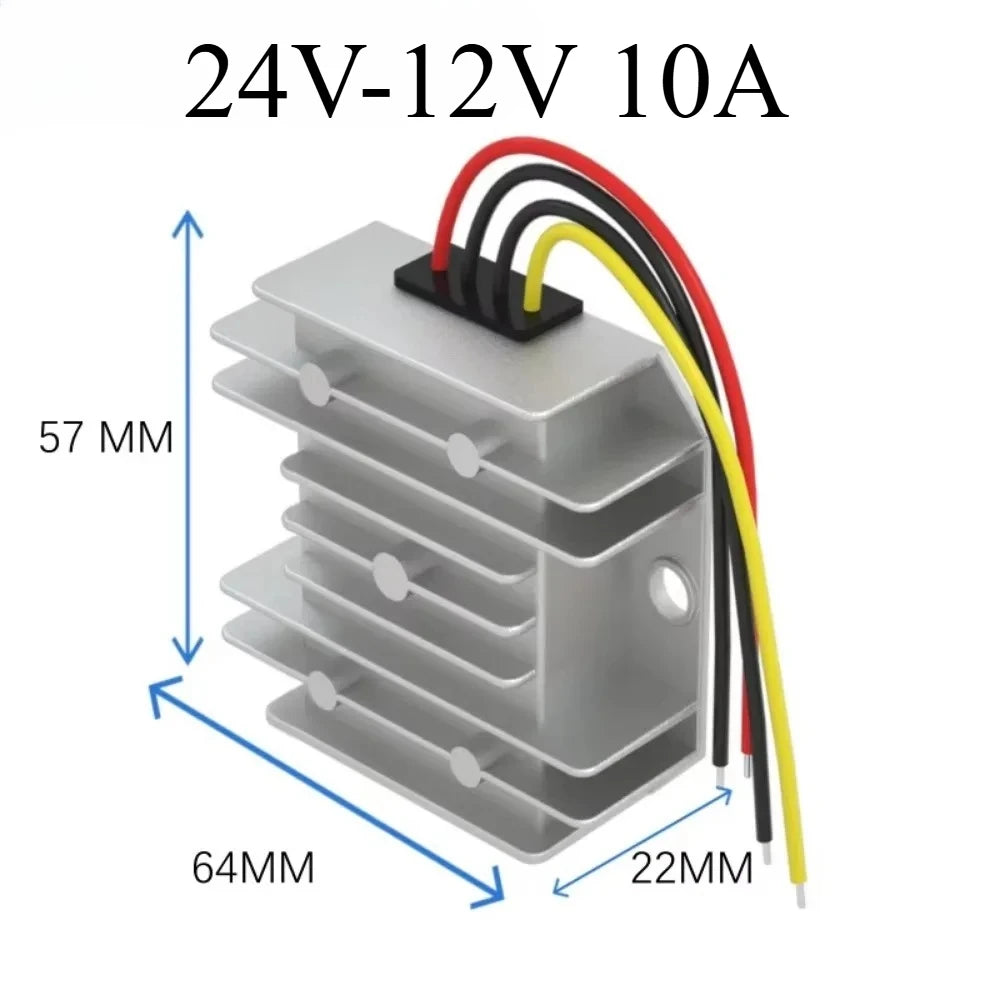 24V to 12V 10A 15A 20A 30A Step Down Converter 24V-12V DC Buck Voltage Regulator for Cars Boat Solar Switching Power Supply