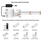 FCOB RGBCCT LED Light Strip 6Pin 12mm DC24V 960 LEDs RGB CW WW FOB Flexible COB Linear Lights High Density RA90 Dimmable Strip