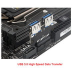 USB3.0 3.1 to USB A Socket Converter for Desktop Computer Motherboard Header 19PIN 20PIN to Dual USB Dual USB A Female Adapter