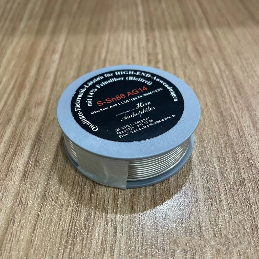 German AG High-End Audio Fever Silver Soldering Wire Silver Content 14% Wire Diameter  Audio Specific Silver Solder Wire1.0mm
