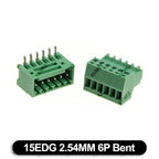5Set 15EDG 2.54mm PCB Seal Screw Terminal Block 2 ~ 12 Pin KF15EDG Female Socket Pin Header Wire Connector +2.54 Male Plug 9P