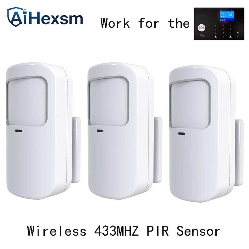 433MHz Wireless Pet-immunity PIR Motion Sensor Detector 15kg Pet Immune EV1527 Code Smart Home Security Host Alarm Accessories