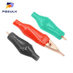 5PCS/LOT Pure Copper Alligator Clip Flat-Mouthed Small Copper Clip Without Toothed Small Copper Clip