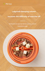 Intelligent Dog Automatic Feeder Cat Dog Puzzle Feeder Interactive Pet Food Treat Dispenser Cartoon Duck Design for Dog Training