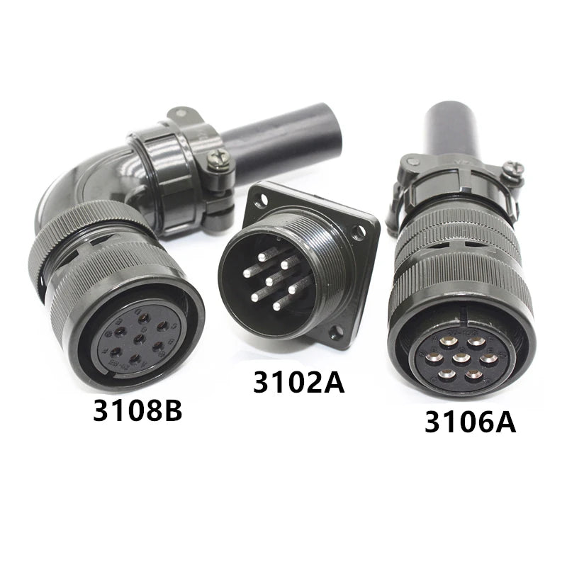 Aviation Plug MS3108B MS3106A MS3102A 18-10S 20-4S 20-15S 20-18S 20-29S 22-22S 24-10S 24-11S Servo Motor Panel Metal Connector