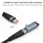 Type C/Micro/ios USB Charger Adapter For Garmin Fenix 7/6/5 Instinct 2S Venu 2 Plus EPIX forerunner 745 Watch Charging Converter