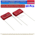 10Pcs CBB81 Metallized Polypropylene Film Capacitors High-Voltage 1.6 kV 1600 V 102j 104j 153 222 332 334 472 474 562 682J 0.1uf
