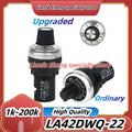 Upgraded LA42DWQ-22 1K 2K 5K 10K 20K 50K 100K 200K 22mm High Quality Diameter Potentiometer Rotary Potentiometer Converter Speed
