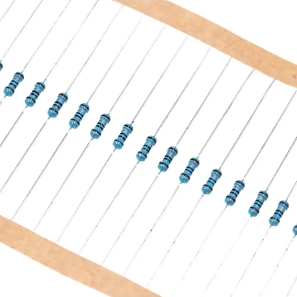 100pcs,0.25W 0R-22M 1% Metal Film Resistor 1/4W 0 2.2 10 100 150 220 270 330 470 1K 2.2K 4.7K 10K 47K 100K 470K 1M 10M 20M Ohms