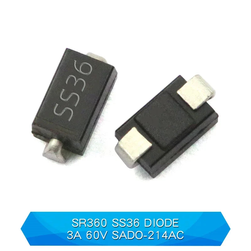 20PCS SMD Schottky Diode SS12 SMA SS14 1N5819 SS24 SB240 SS26 SR260 SS54 1N5824 SS34 1N5822 SR360 SS36 SS110 SB1100 SS2200