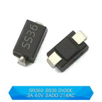 20PCS SMD Schottky Diode SS12 SMA SS14 1N5819 SS24 SB240 SS26 SR260 SS54 1N5824 SS34 1N5822 SR360 SS36 SS110 SB1100 SS2200
