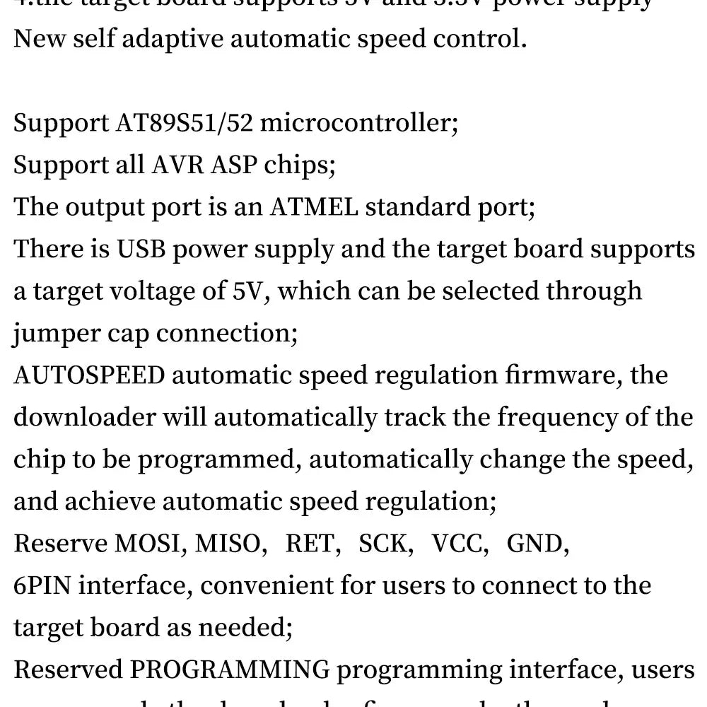 MGQH USBASP USBISP AVR Programmer USB ATMEGA8 ATMEGA128 ATtiny/CAN/PWM 10Pin Wire Module DIY + 10Pin To 6 Pin Adapter Board