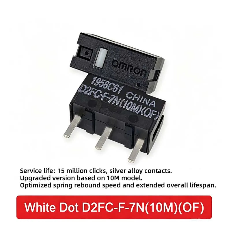2Pcs/10Pcs Mouse Micro Switch D2FC F 7N D2FC-F-7N(10M)/(OF) D2FC-F-7N(20M)/(OF) D2FC-F-K 50M Microswitch for Mouse for Omron