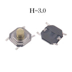 Metal Tactical Push Button Switch,Tact Switch,5.2x5.2x1.5mm to 9mm 4PIN SMT,Key Switch Speaker Audio button,PER 50PCS