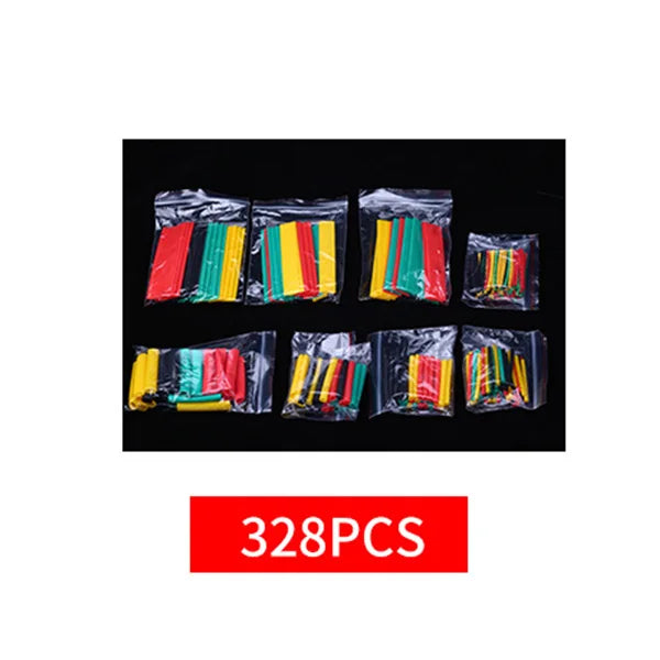 127-800pcs Heat Shrink Tube Thermoresistant Heat-shrink Tubing Wrapping Kit Electrical Connection Wire Cable Insulation Sleeving