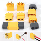1-40PCS XT60 Battery Connector Male & Female Bullet Connector Plugs with Sheath Housing for RC Battery Motor FPV XT-60 Adapter