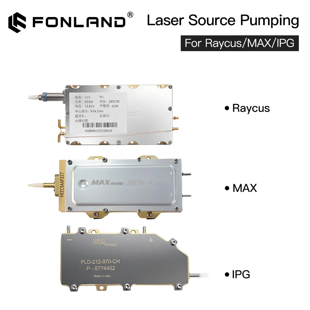 MAX Raycus IPG Original Laser Source Pump 120-1000W Pumping Source Pulsed Laser Diode for Laser Source Repair