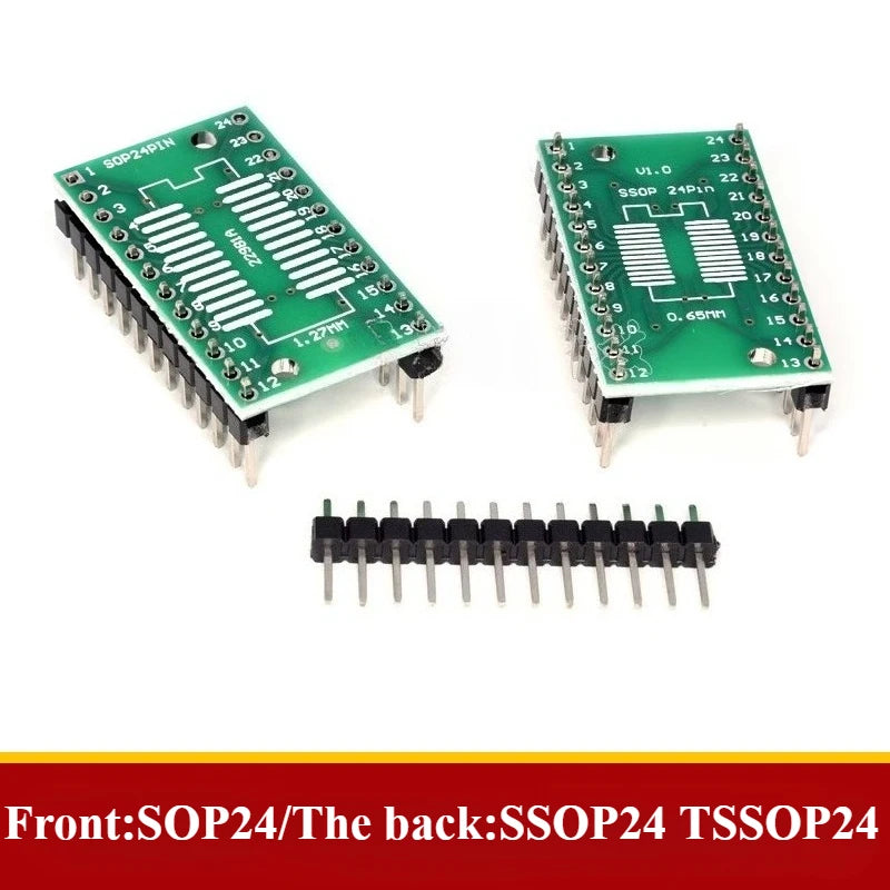 5PCS PCB Board SMD Turn To DIP Adapter Converter Plate SOP 8/16/14/20/24/28P SOT89 SOT23 SOT223 TO DIP SOP/MSOP/TSSOP