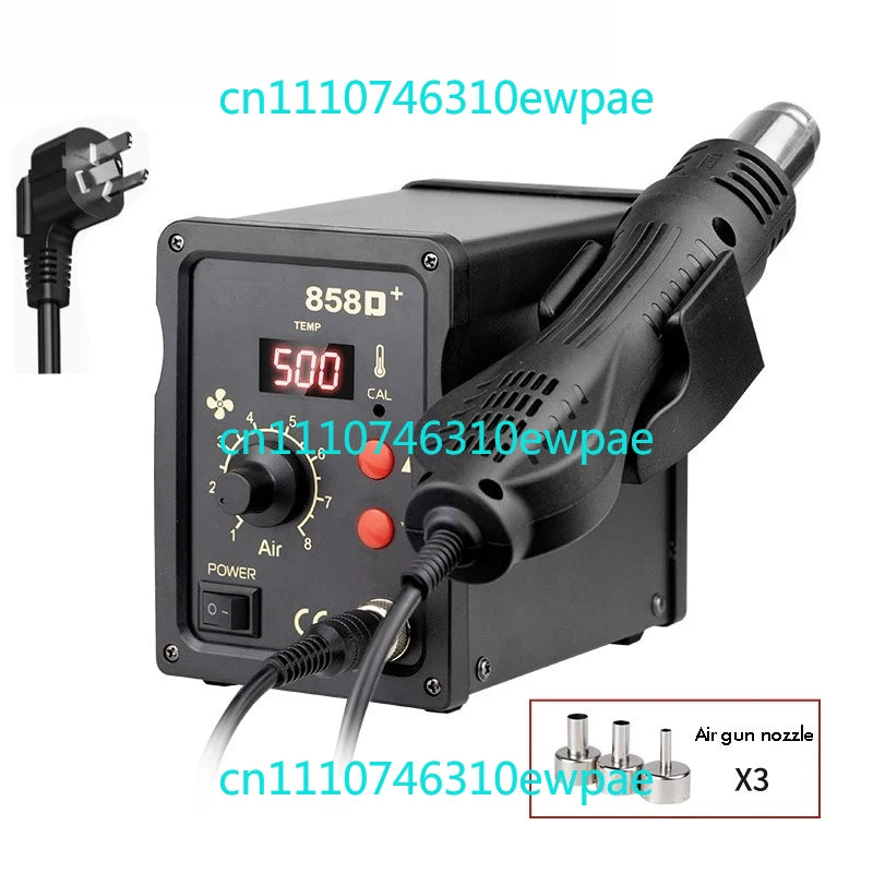 Professional 858D Hot Air Gun Rework Station for SMD SMT BGA Electronic Repair 110V 220V