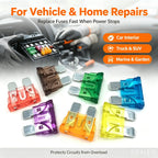 Car Blade Fuse 10pcs Medium Standard  Insert ZINC Pins 1A 2A 3A 5A 7.5A 10A 15A 20A 30A 40A 50A Refitted For Auto Car Truck