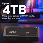 PCIe Gen5 NVMe SSD 2TB 14500MB/s TLC NAND for Gaming Storage Intel Ryzen Adobe CC-Hot Sale.