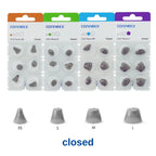 Siemens Signia Rexton Vibe Hearing Aid Open Dome Connexx Click Sleeve Vented Eartips for Open Fit and CIC ITC ITE Hearing Aids