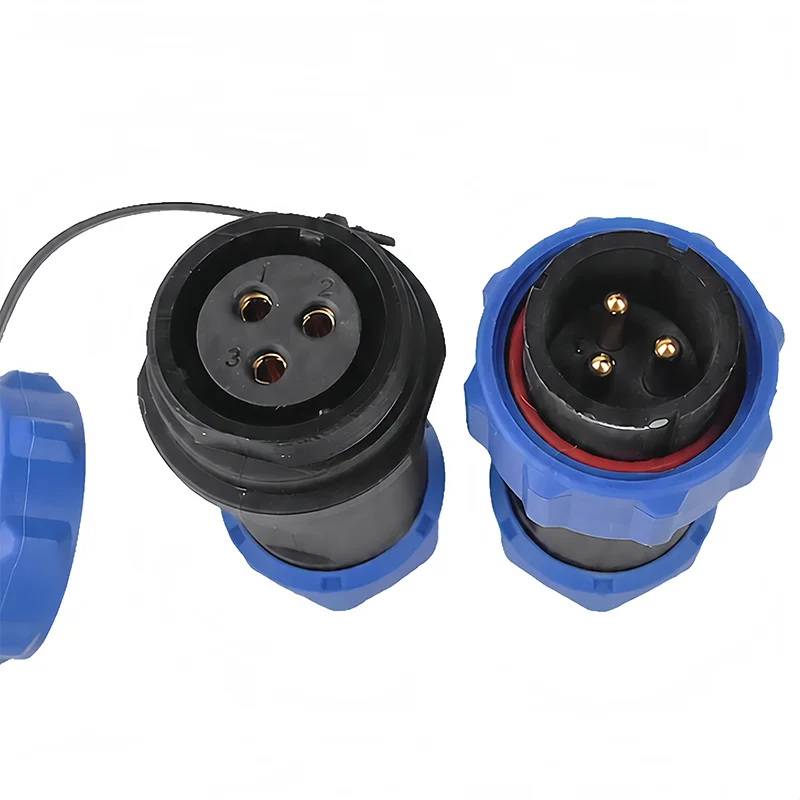 SP20 IP68 Waterproof Aviation Connector 2/3/4/5/6/7/9/12 Pin Male Female Inline Cable Plug Socket for Marine Outdoor Industrial