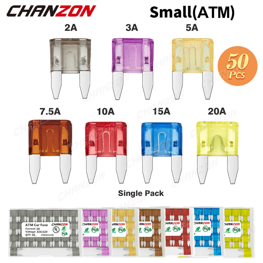 Car Fuse Auto Blade Truck ATC ATO Standard ATM LP Mini Micro 2 3 5 7.5 10 15 20 25 30 35 40 Amp A Automotive Protection