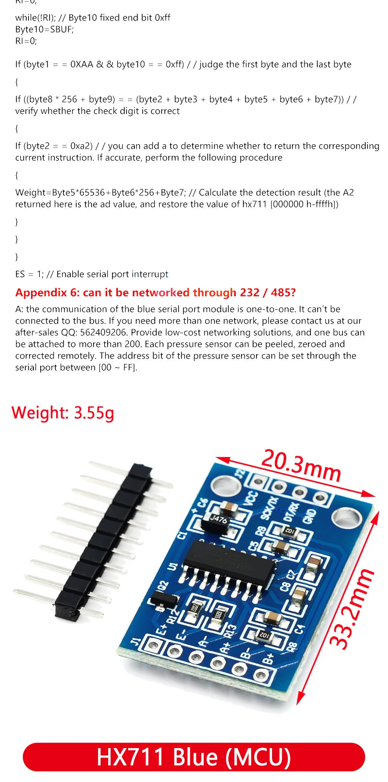 HX711 AD Module Body Load Cell Weighing Sensor Pressure Sensor+4Pcs 50kg Human Scale Load Cell Weight Sensors+Measurement Tools