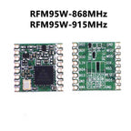 (5pcs) Original RFM95 RFM95W 868Mhz 915Mhz DSSS spread spectrum wireless transceiver module 20dBm 100mW SX127 SMD lora module