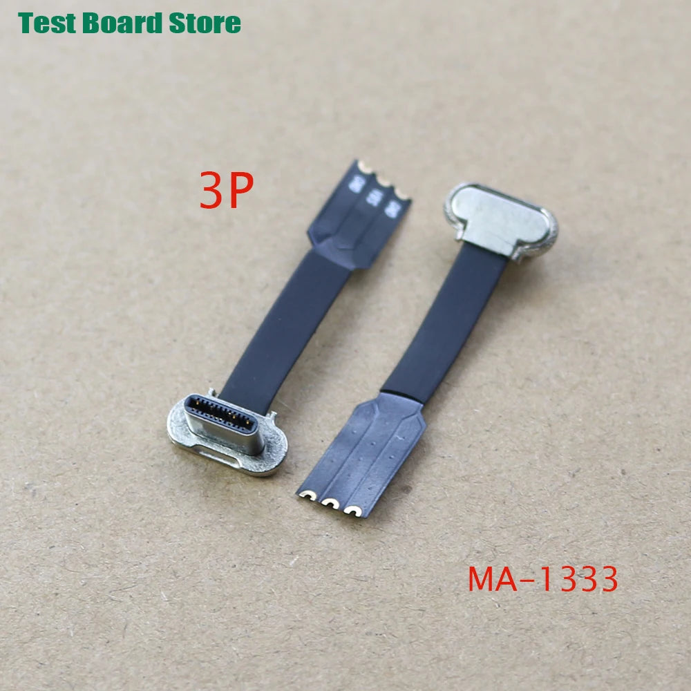 Test Board 1pcs USB Type-C Connector FPC 2Pin 3Pin W/ Resistor R1 Soft Flat Cable Male Charging Fast Wire Extention