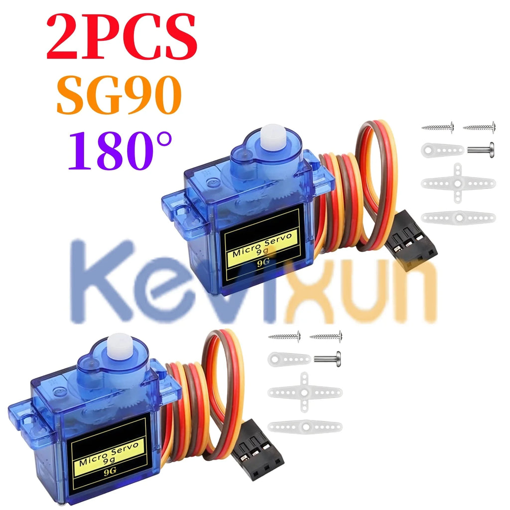 2/5/10 PCS SG90 9G Micro Servo Motor Control for RC Robot Arm Servomotor Toy Airplane Helicopter Aircraft Models 180°/360°