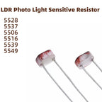 50-100PCS LDR Photo Light Sensitive Resistor Photoelectric Photoresistor 5528 GL5528 5537 5506 5516 5539  For Arduino