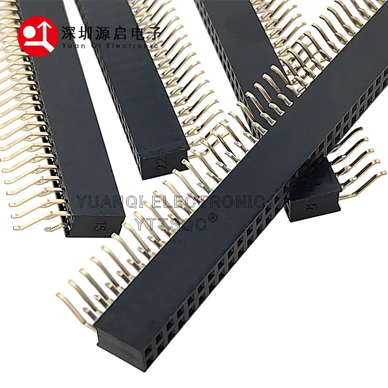20pcs 0.1" 2.54mm 2x3/4/5/6/8/10/40P Double Row Right Angle SMT/SMD Surface Mount PCB PH8.5 Solder Female PIN Header Connector